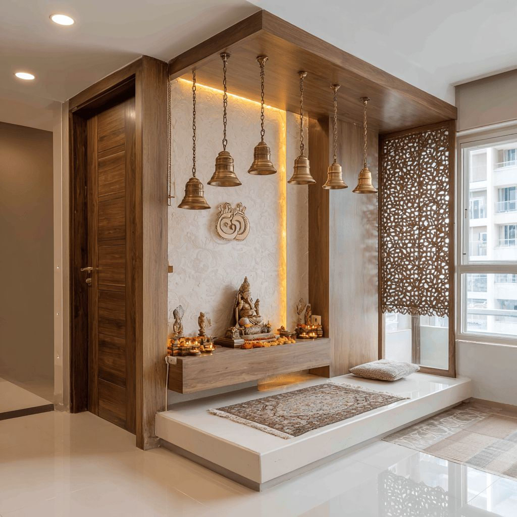 How to Create a Traditional Indian Pooja Room with a Modern Style?